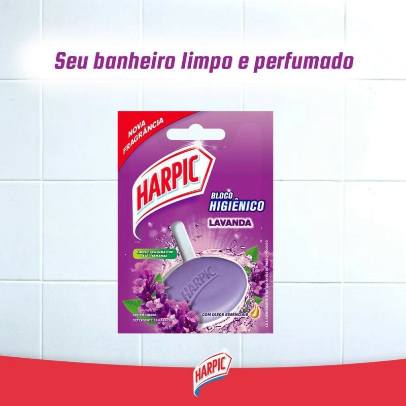 BLOCO SANIT. 26G HARPIC LAVANDA
