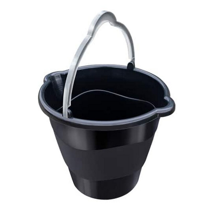 BALDE 10L BICO DUPLO PRETO ARQPLAST